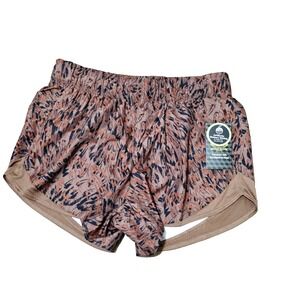 Athletic Works Women's Active Running Shorts  Inseam Brown Size M (8-10) w Liner